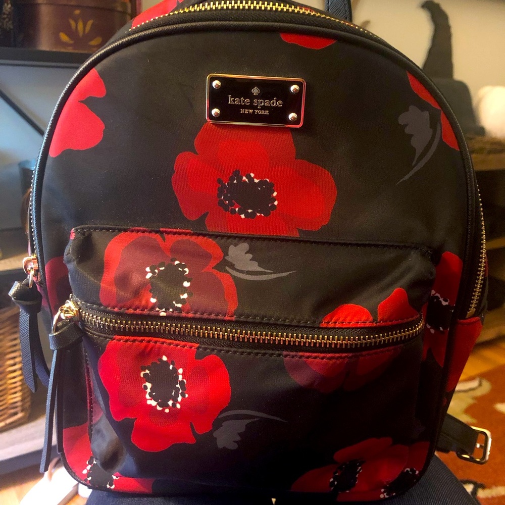 Kate Spade Small Floral Backpack Purse